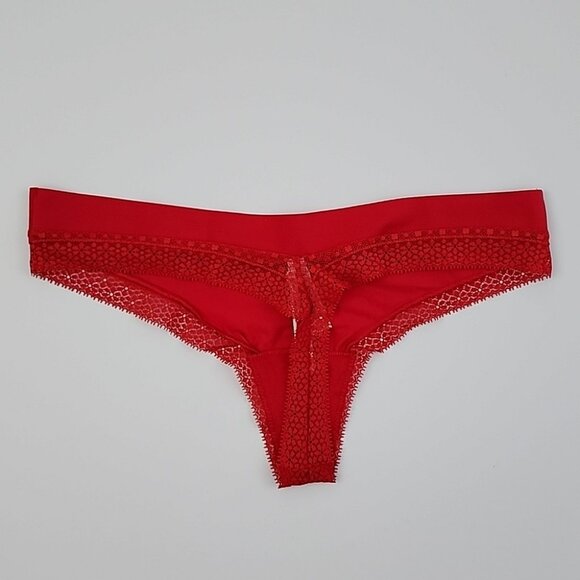 Victoria's Secret 2 Prs Red Very Sexy + Incredible Thong String Panties Sz Large - Picture 11 of 16